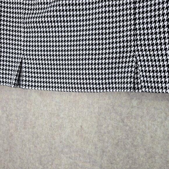 Kasper Womens Houndstooth Pleated Skirt Size 18W Polyester Blend - Picture 3 of 9